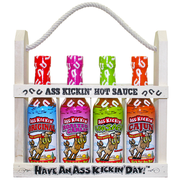 Ass Kickin’ Hot Sauce in a Wooden Crate - Leapfrog Outdoor Sports and Apparel