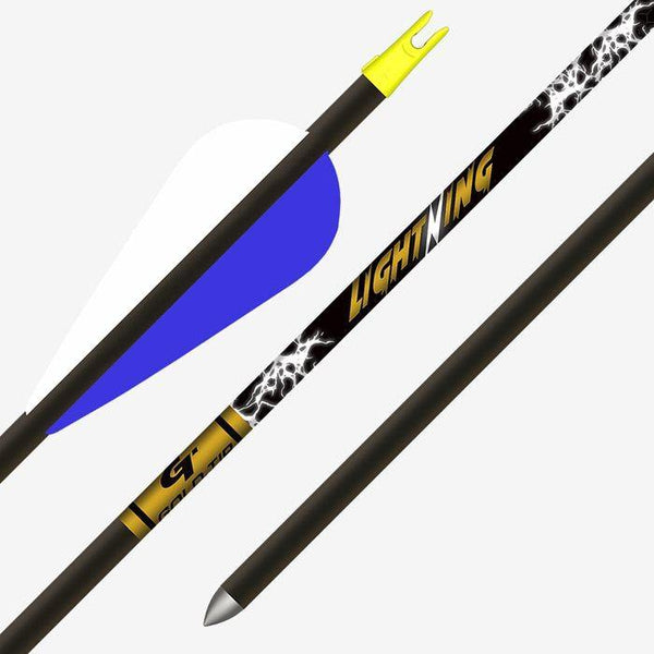 Gold Tip Lightning Youth Archery Arrow - 28" Black - Leapfrog Outdoor Sports and Apparel