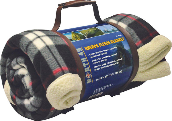North 49 Sherpa Fleece Blanket - Leapfrog Outdoor Sports and Apparel