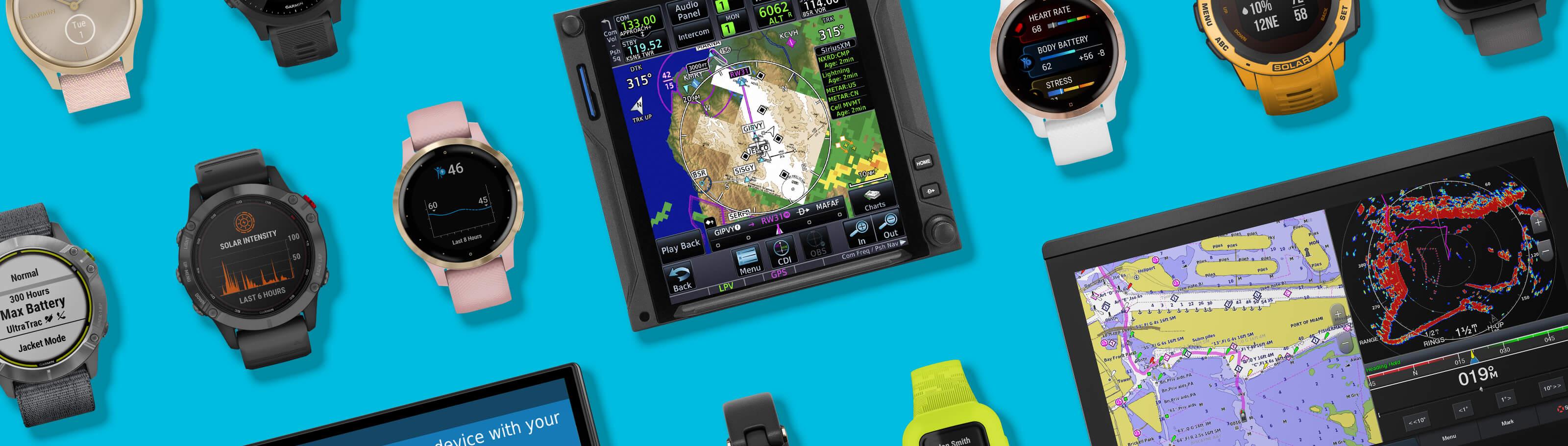 Garmin GPS watches and navigation devices for outdoor adventure
