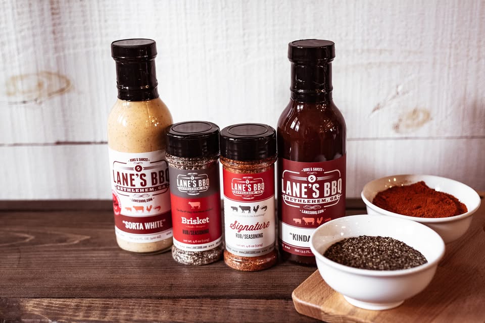 Lane's BBQ rubs, seasonings, sauces, and marinades for grilling, smoking, and wild game cooking