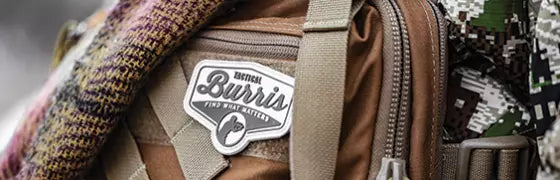 Burris branded trucker hat for hunters and outdoor enthusiasts