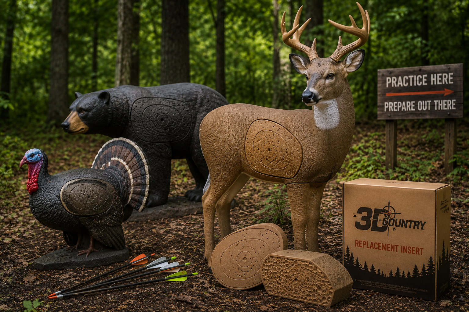 3D Country archery target repair foam and replacement inserts