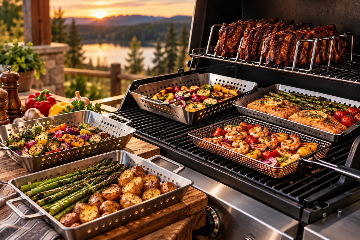 Grill Baskets, Trays & Racks