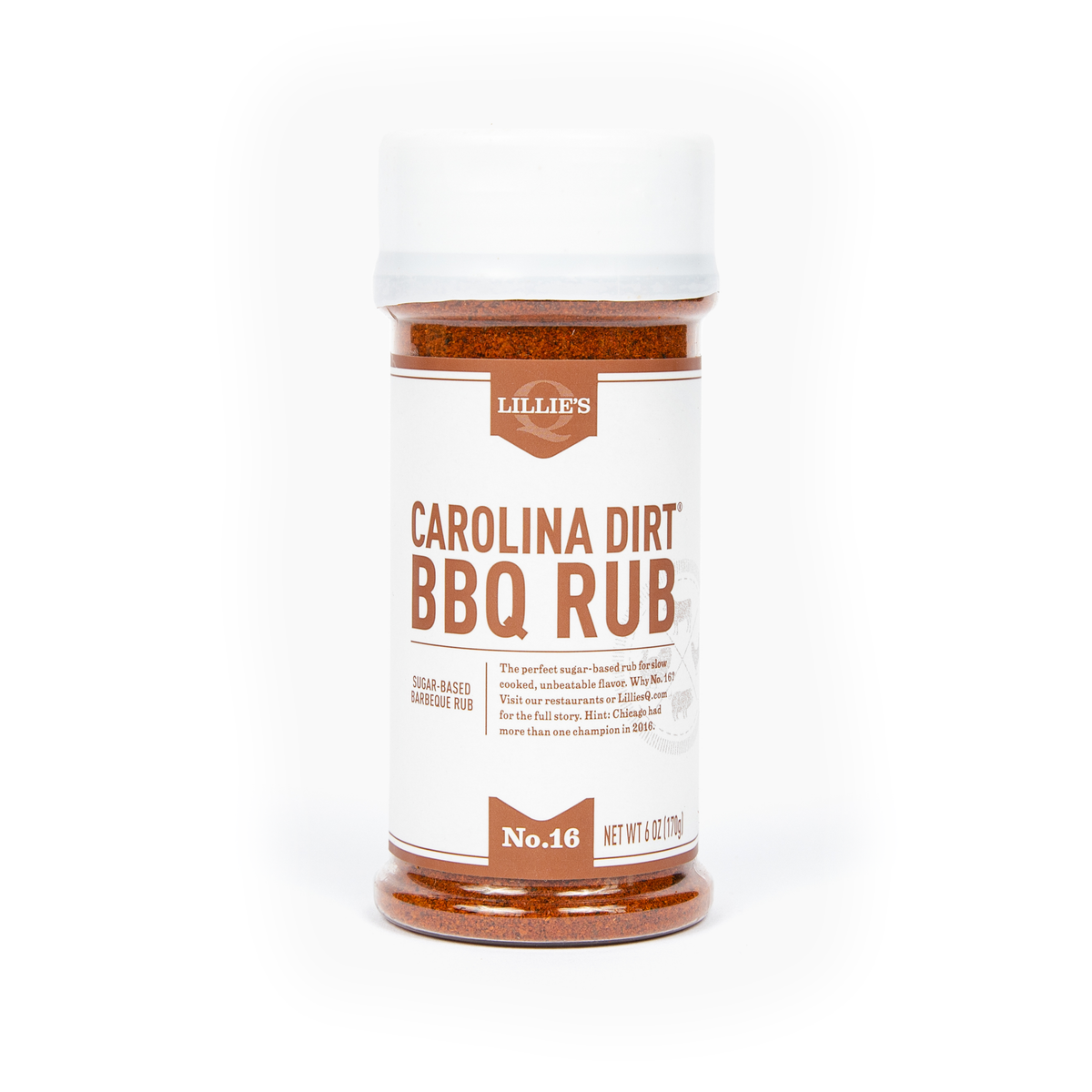 Lillie's Q Carolina Dirt BBQ Rub sweet smoky seasoning for pork ribs chicken beef vegetables and barbecue