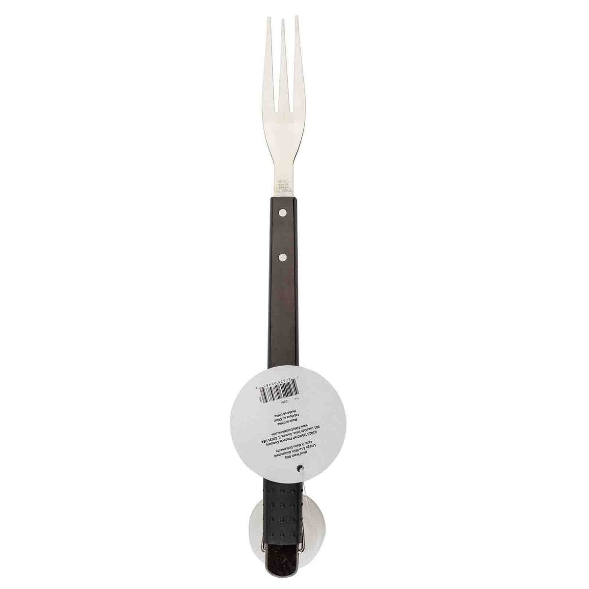 TableCraft Wood Handle Grilling 2-Tined Fork with Soft Grip - Image 5
