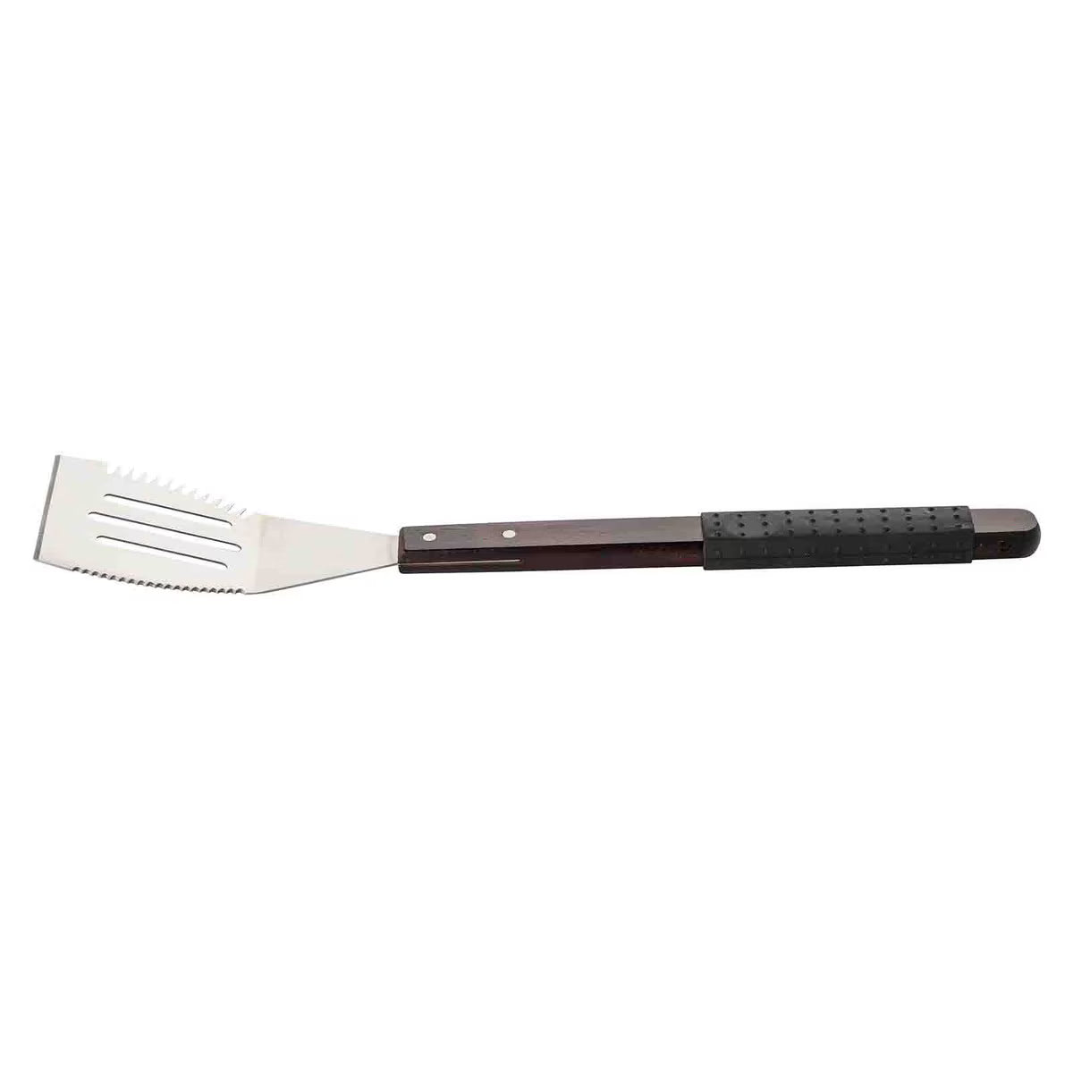 TableCraft Wooden Handle Grilling Turner with Black Soft Grip - Image 3