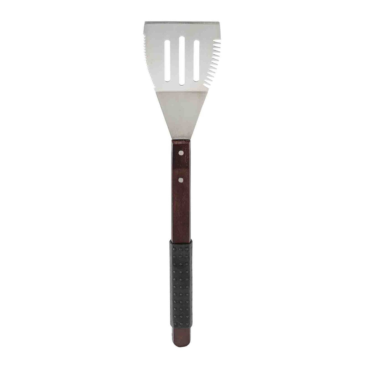TableCraft Wooden Handle Grilling Turner with Black Soft Grip - Image 4