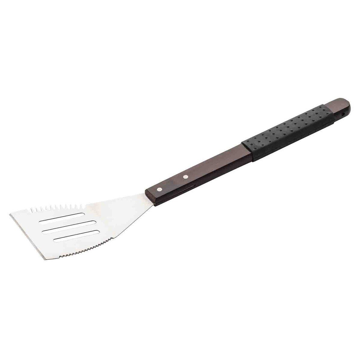 TableCraft Wooden Handle Grilling Turner with Black Soft Grip - Image 5