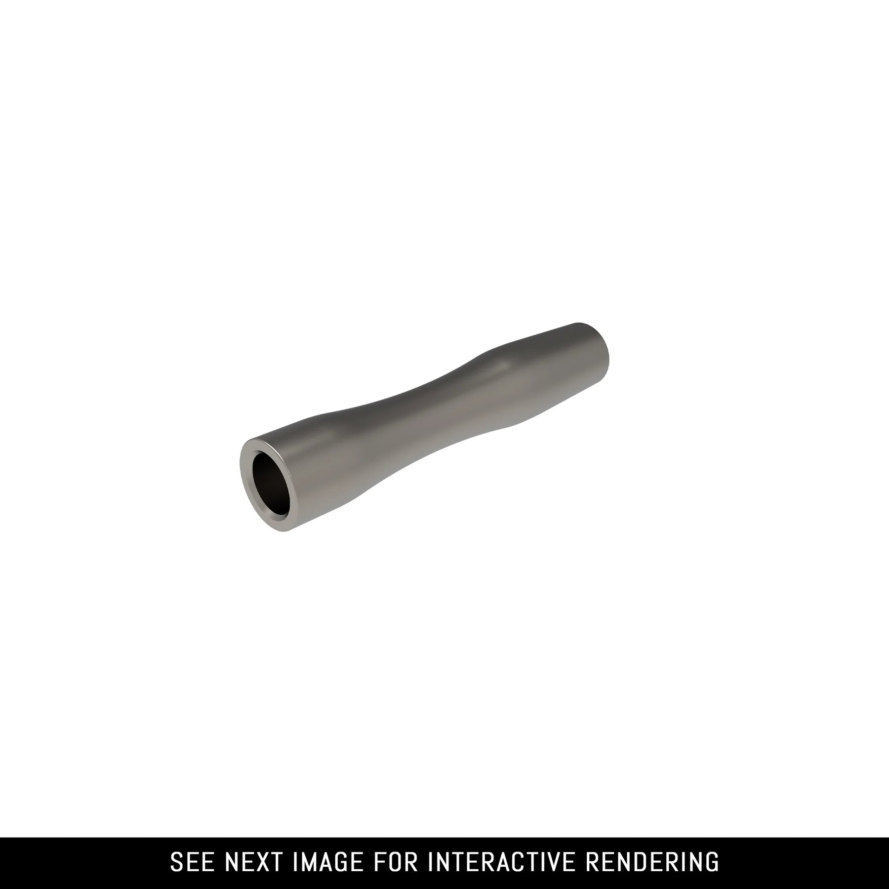 Titanium archery insert for arrows, durable outdoor hunting accessory on white background