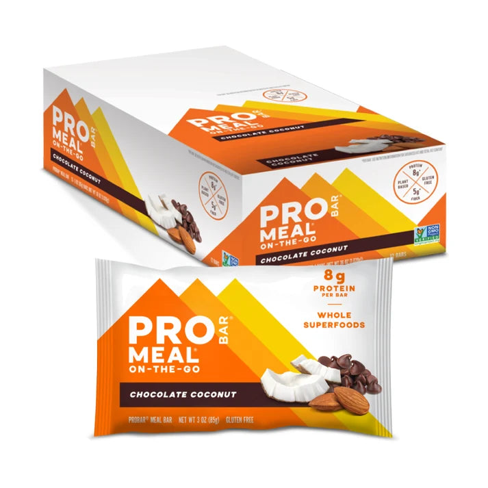 PROBAR Meal Bar Chocolate Coconut plant-based meal replacement bar with oats, almonds, coconut and chocolate