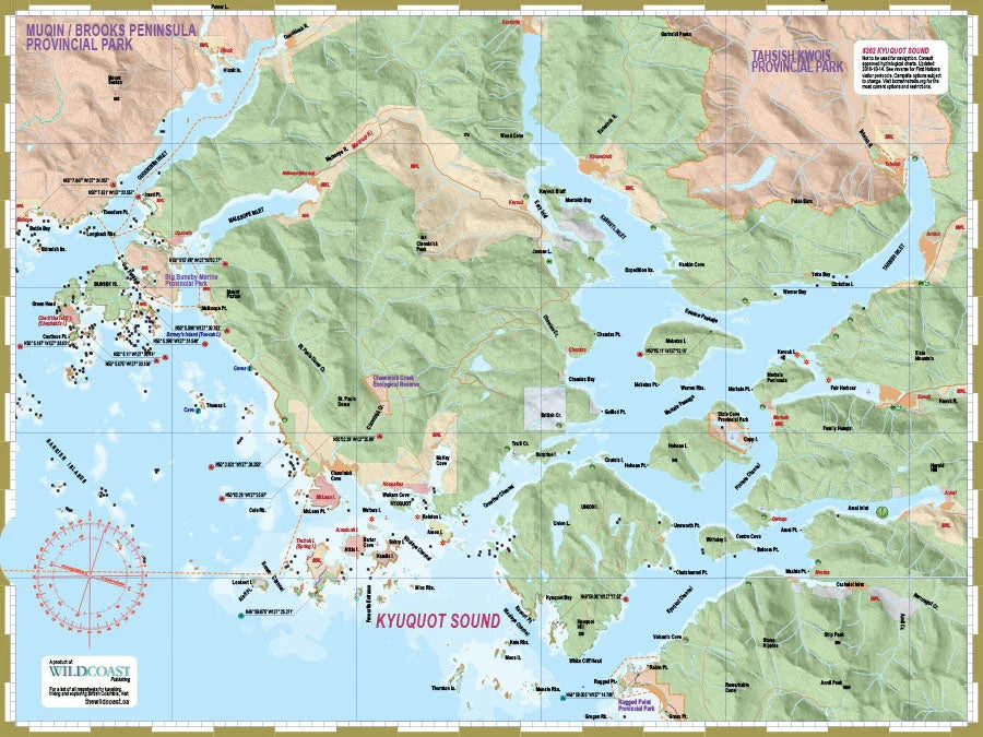 Wild Coast Publishing 202 Kyuquot Sound Kayaking and Boating Map