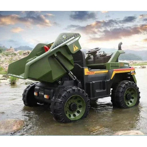 2025 12V Dump Truck 2 Seater Kids Ride On Car with Remote Control and Electronic Dumper