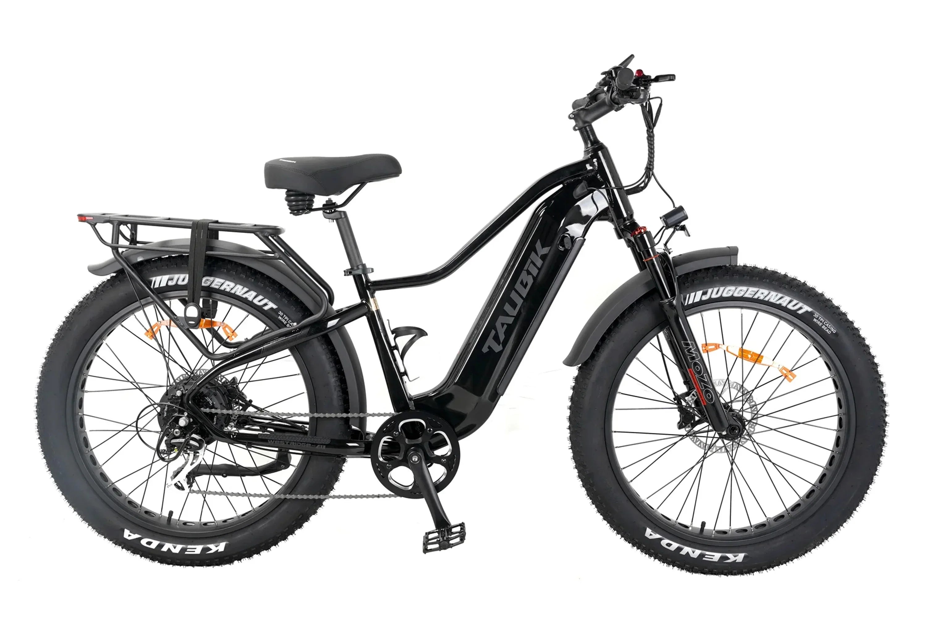 Taubik Westridge 4T black off-road UL2849 certified fat tire ebike with rear rack