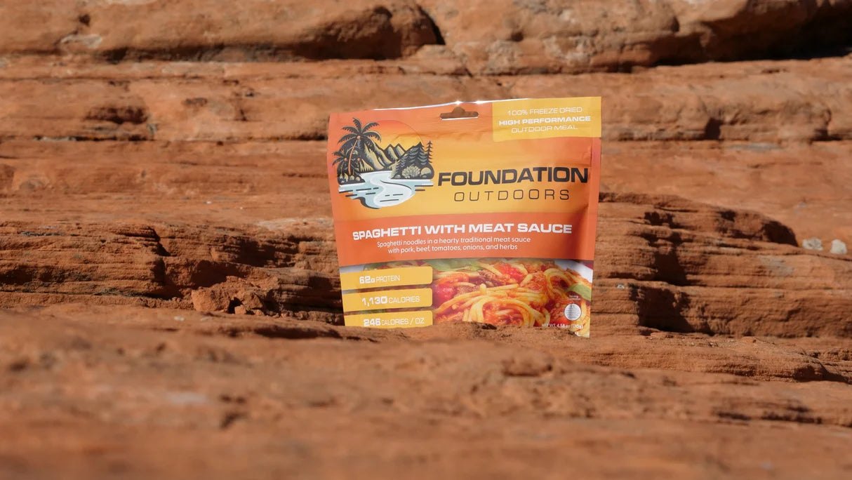 Foundation Outdoors Spaghetti With Meat Sauce Freeze Dried Meal - Image 6