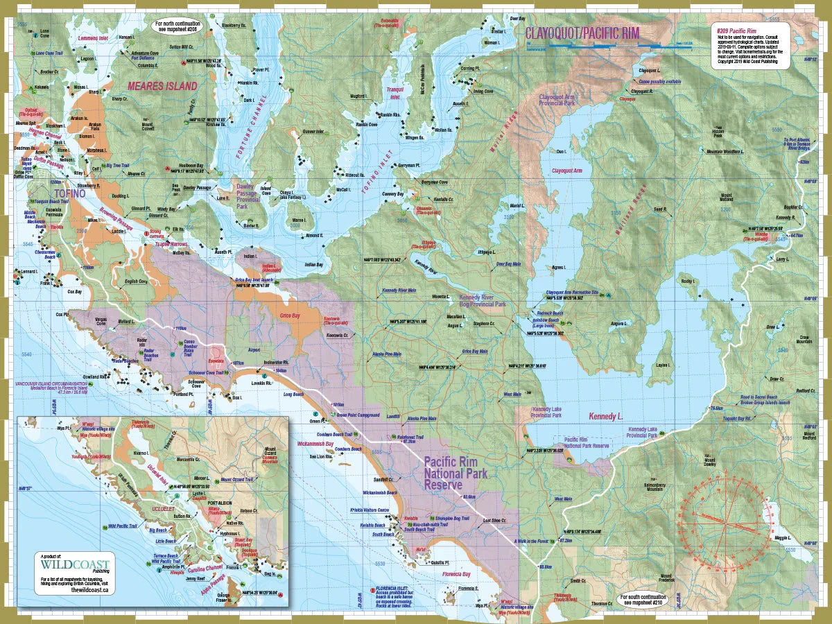 Wild Coast Publishing 209 Clayoquot/Pacific Rim National Park Exploration Map