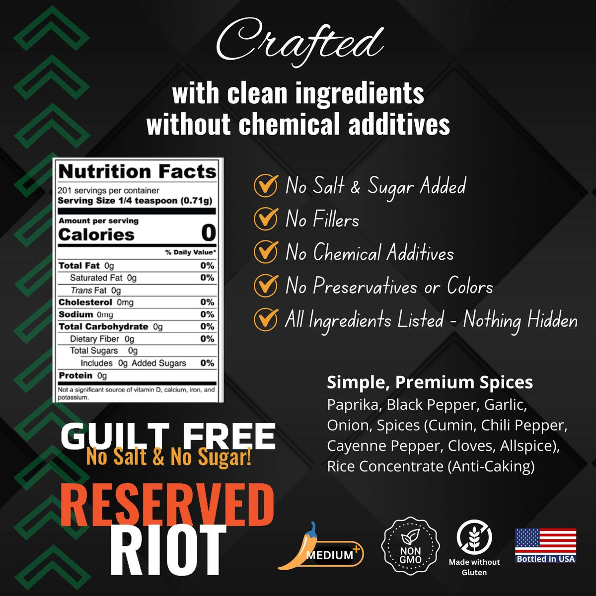 Shake to Elevate Guilt Free Reserved Riot No Salt & No Sugar Seasoning - Image 2