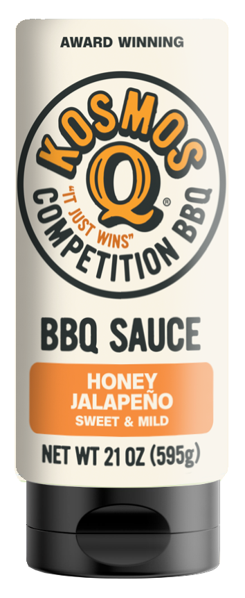 Kosmos Q Honey Jalapeno BBQ Sauce 21oz
