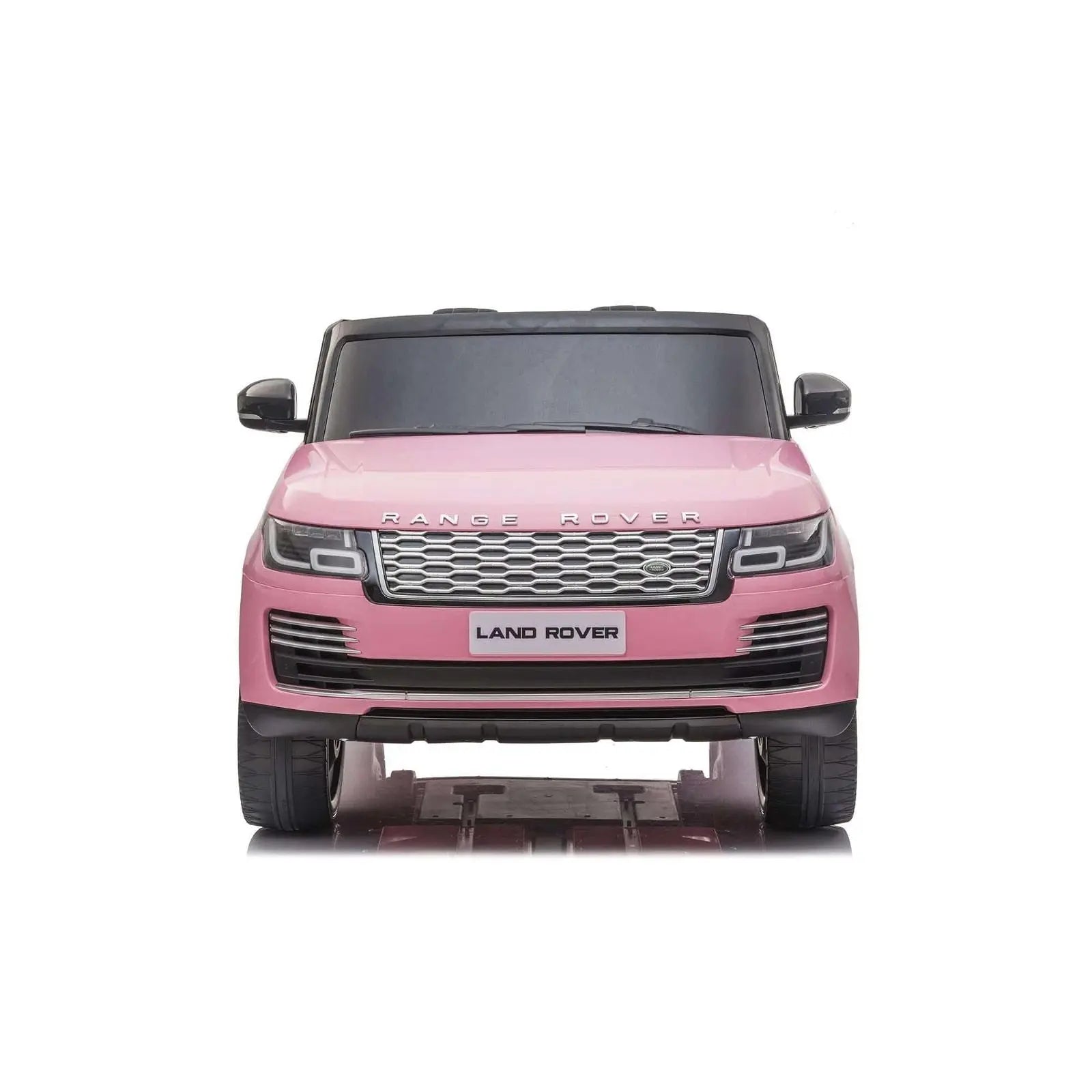 Pink Range Rover HSE 2-seater kids ride-on car with realistic front grille and headlights