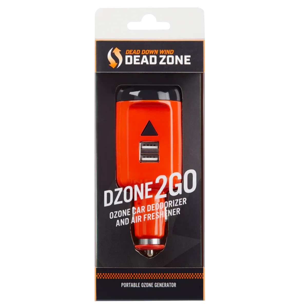 Dead Zone DZone 2Go portable ozone generator car deodorizer in retail packaging