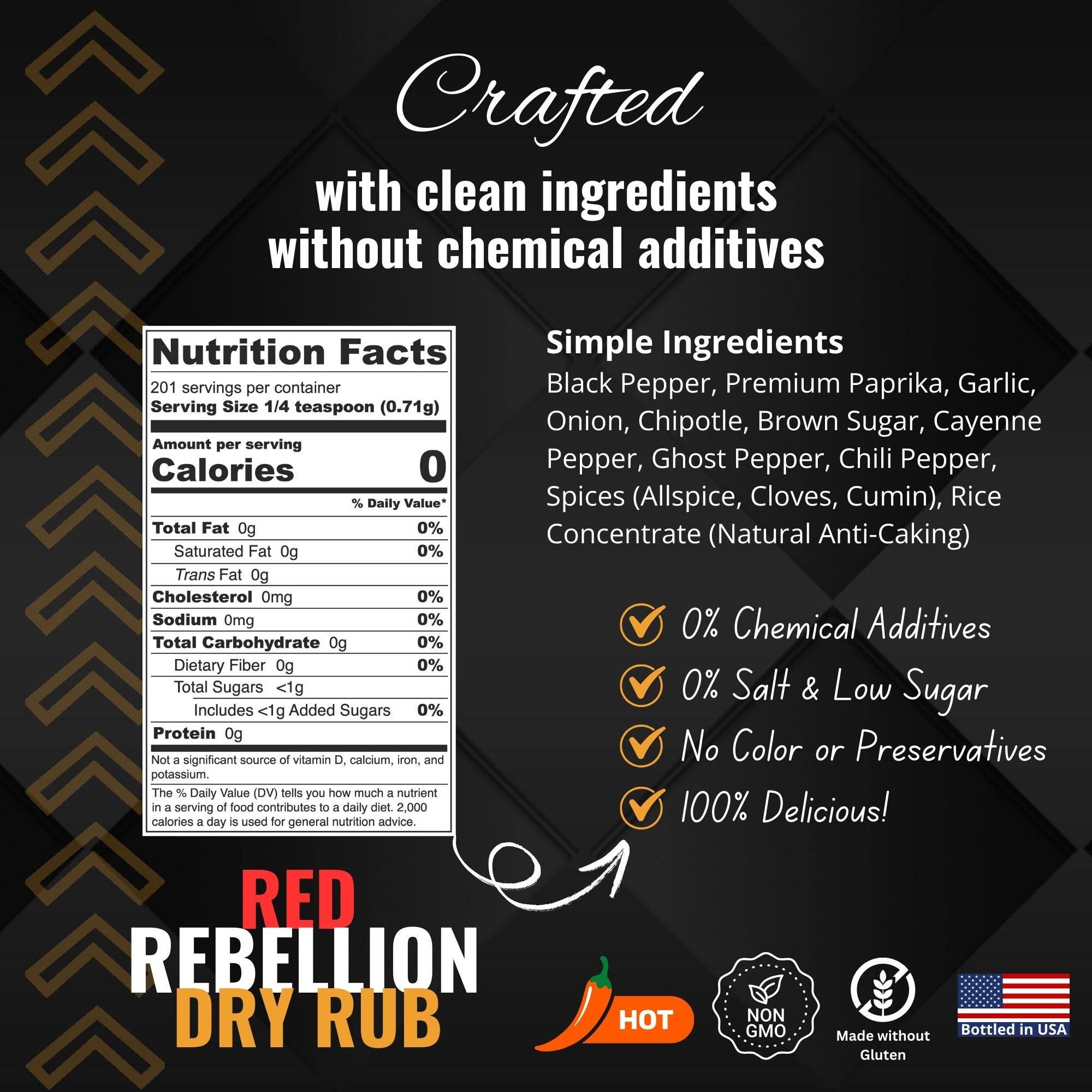Shake to Elevate Red Rebellion Ghost Pepper No Salt Seasoning - Image 3