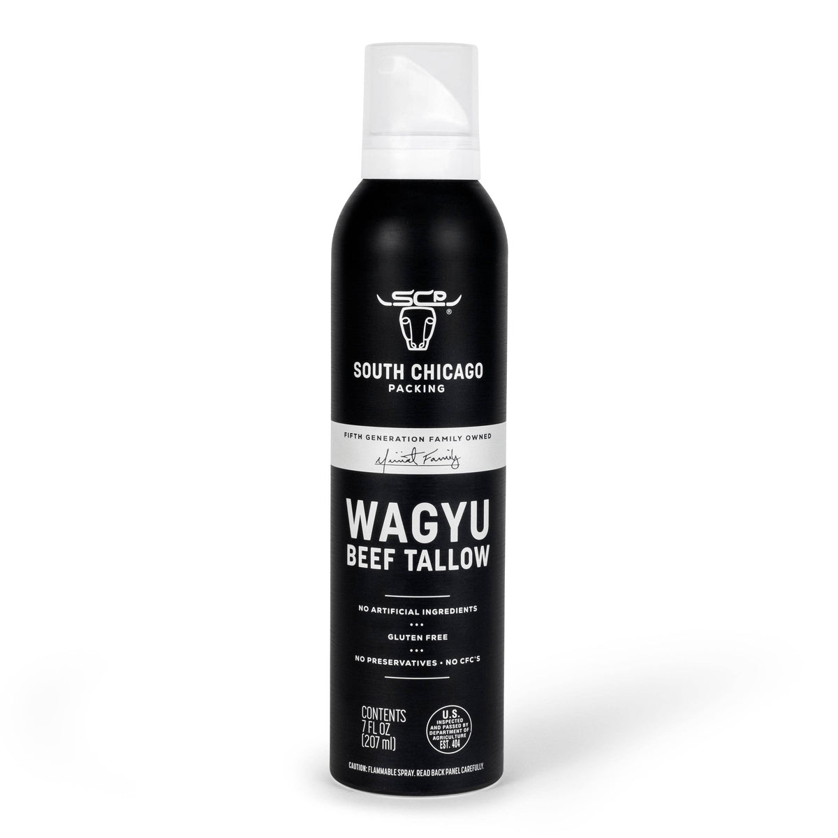 South Chicago Packing 100 percent pure Wagyu beef tallow cooking spray for grilling, air frying and roasting