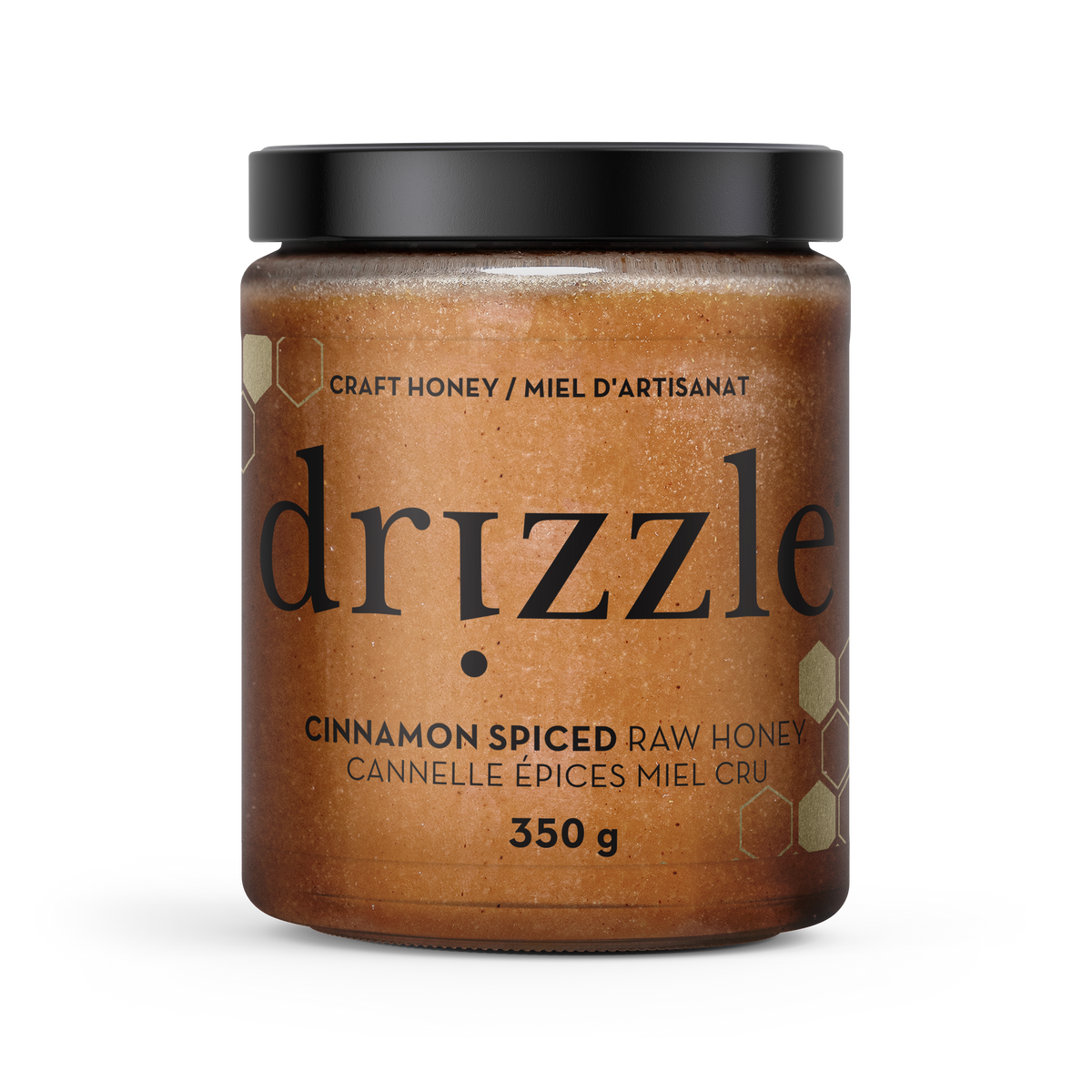 Drizzle Cinnamon Spiced Raw Honey 350 g with organic cinnamon cloves nutmeg and allspice
