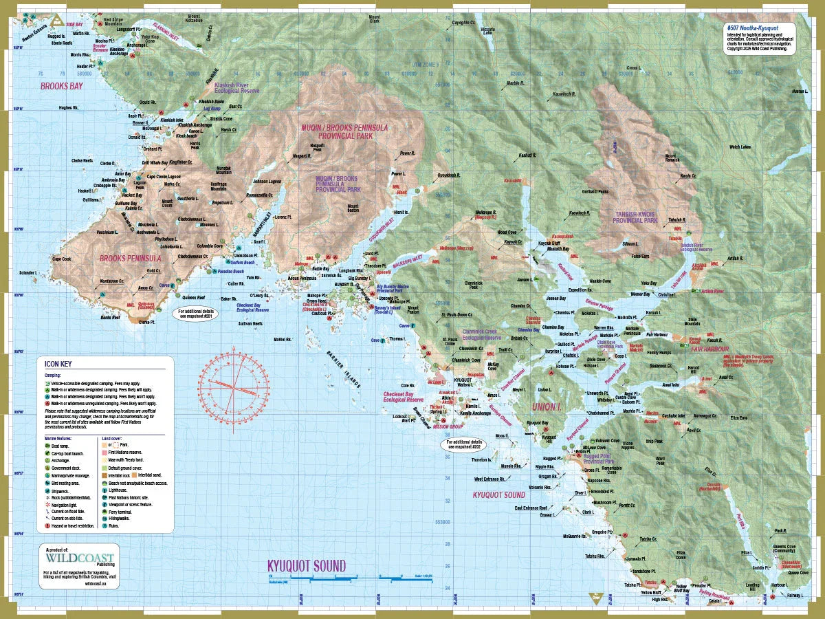 Wild Coast Publishing 507 Nootka/Kyuquot Outside Passage Chart Assistant