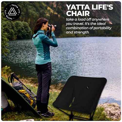 Low Back Ultralight Folding Camping Chairs With Storage Pouch - Khaki - Image 9