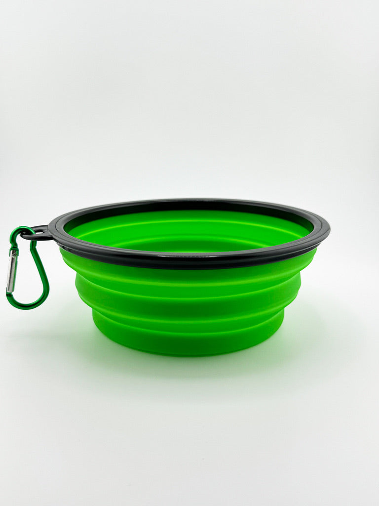 Rocky Mountain Raw Green Foldable Dog Bowl