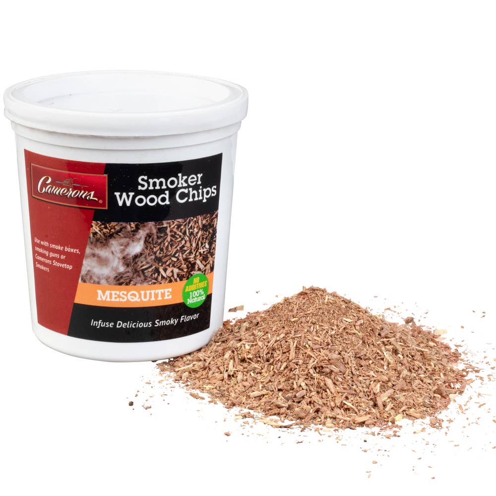 Camerons Extra Fine Mesquite Smoking Wood Chips – 1 Pint - Image 2