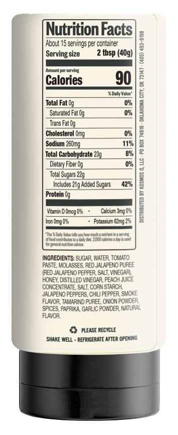 Kosmos Q Honey Jalapeno BBQ Sauce 21oz - Image 3