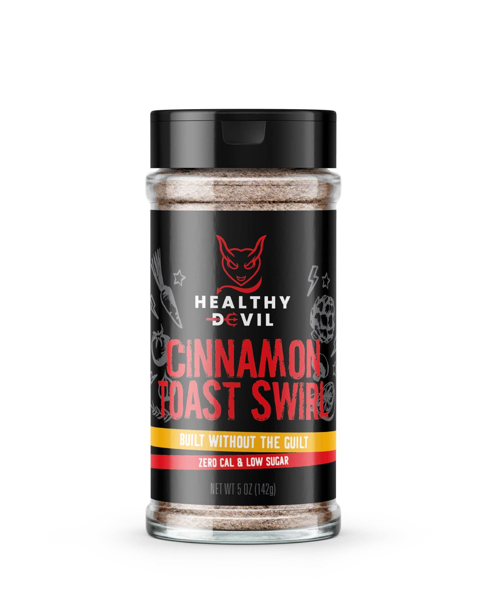 Healthy Devil Cinnamon Toast Swirl seasoning with Saigon cinnamon for oatmeal, pancakes, yogurt, coffee and baking