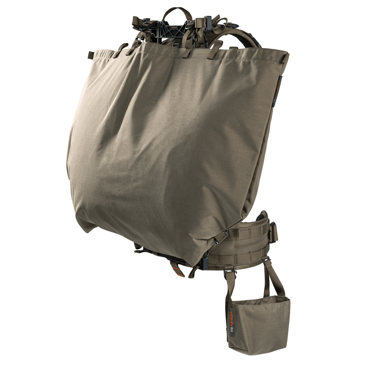 Vorn DL70 70L game carrying frame pack with DLF frame, L70 load bag and rifle holder