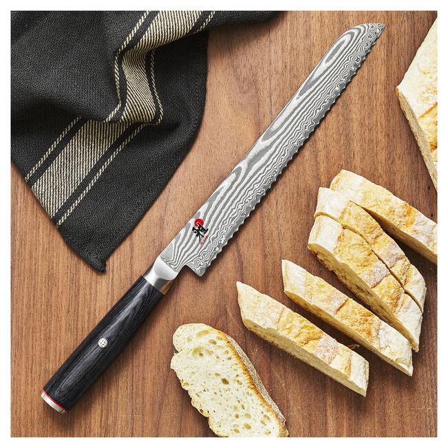 Miyabi Kaizen II 5000FCD 9.5″ Bread Knife – FC61 Core, 48‑Layer Damascus Steel