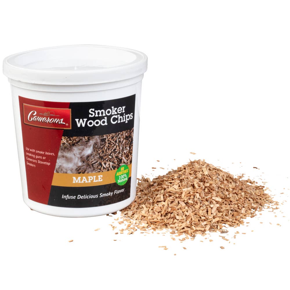 Camerons Extra Fine Maple Smoking Wood Chips – 1 Pint - Image 2