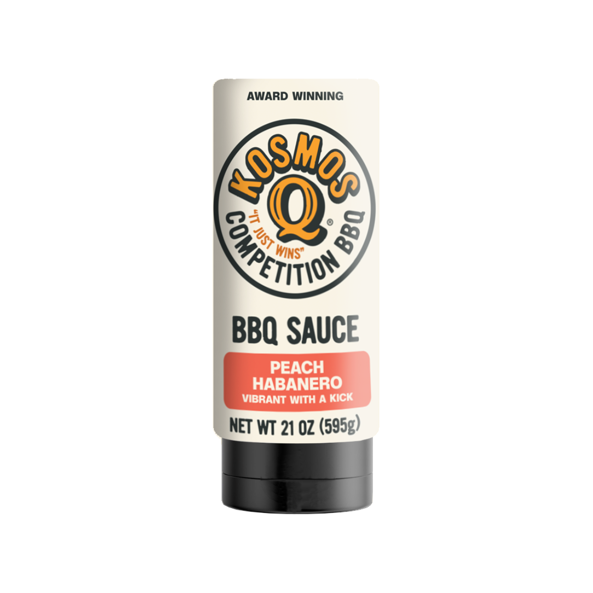 Kosmos Q Peach Habanero BBQ Sauce 21oz