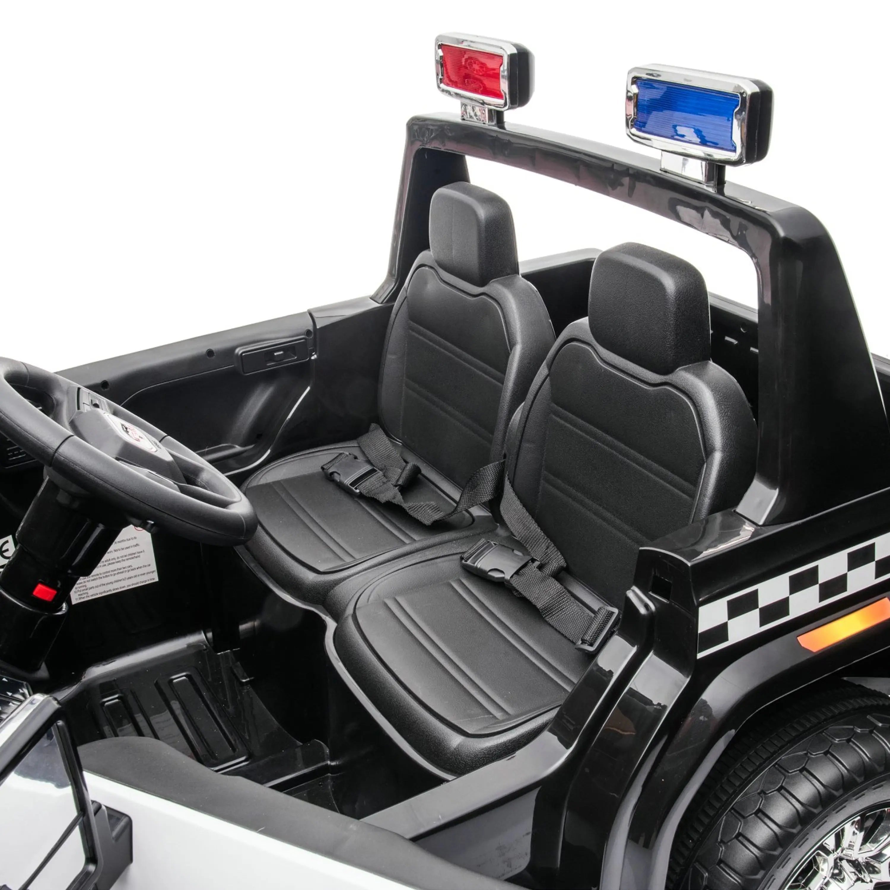 24V GMC Sierra Denali 2 Seater Police Ride-On Truck - Image 8