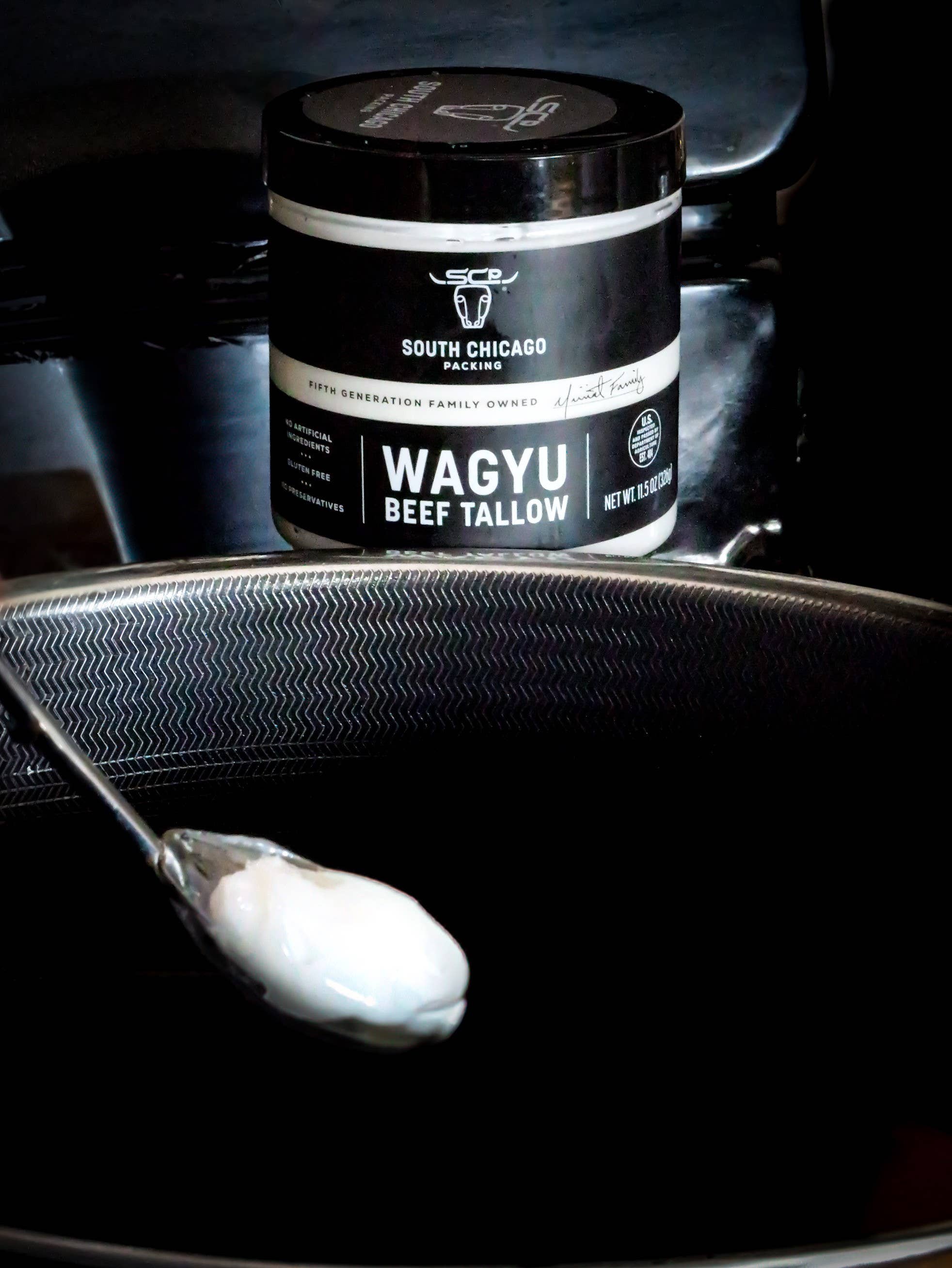 South Chicago Packing Wagyu Beef Tallow 11.5 oz Glass Jar - Image 6