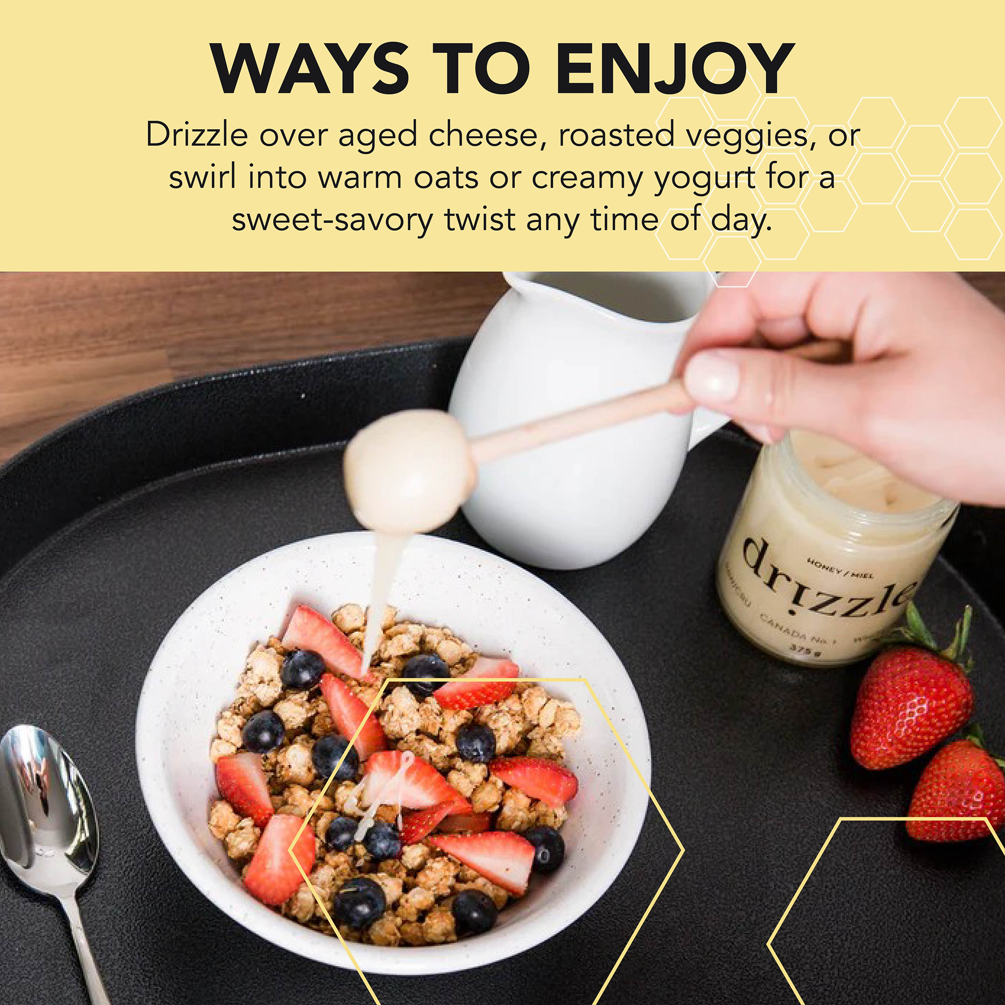 Drizzle Honey - White Raw Honey – 7kg Pail - Image 2