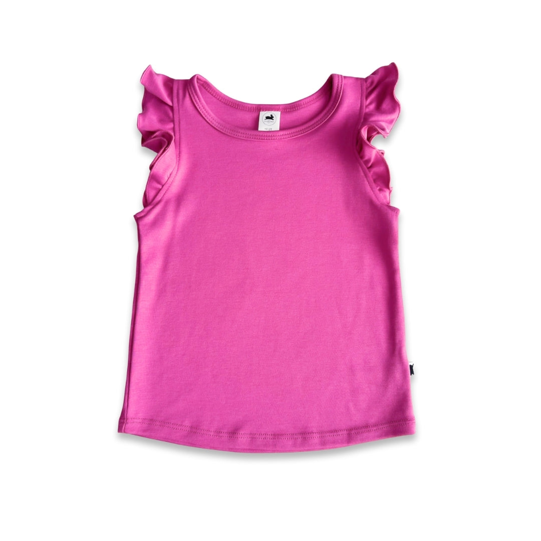 Youth Bamboo Ruffle Tank — Last Call