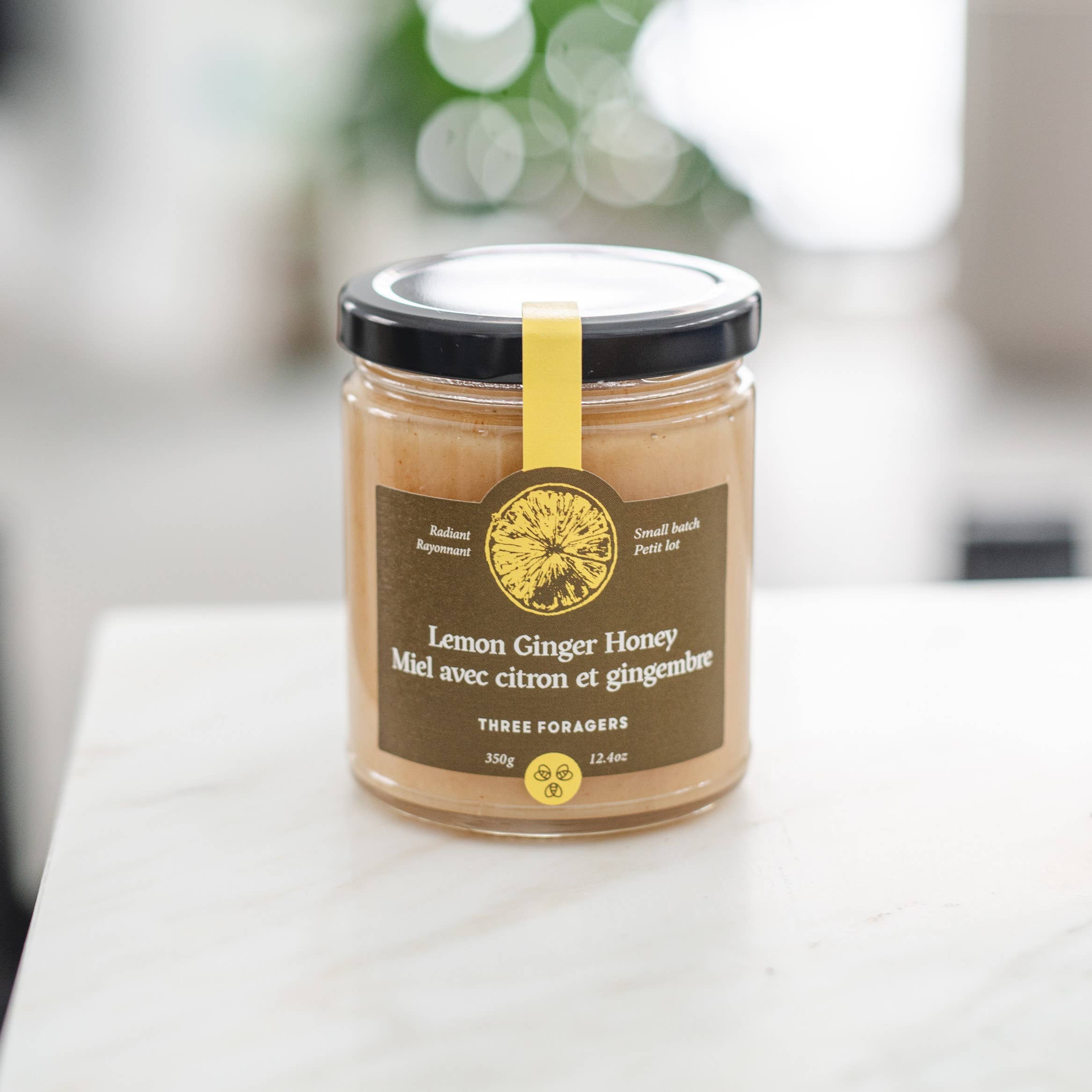 Three Foragers Lemon Ginger Infused Creamed Honey 350 g - Image 2