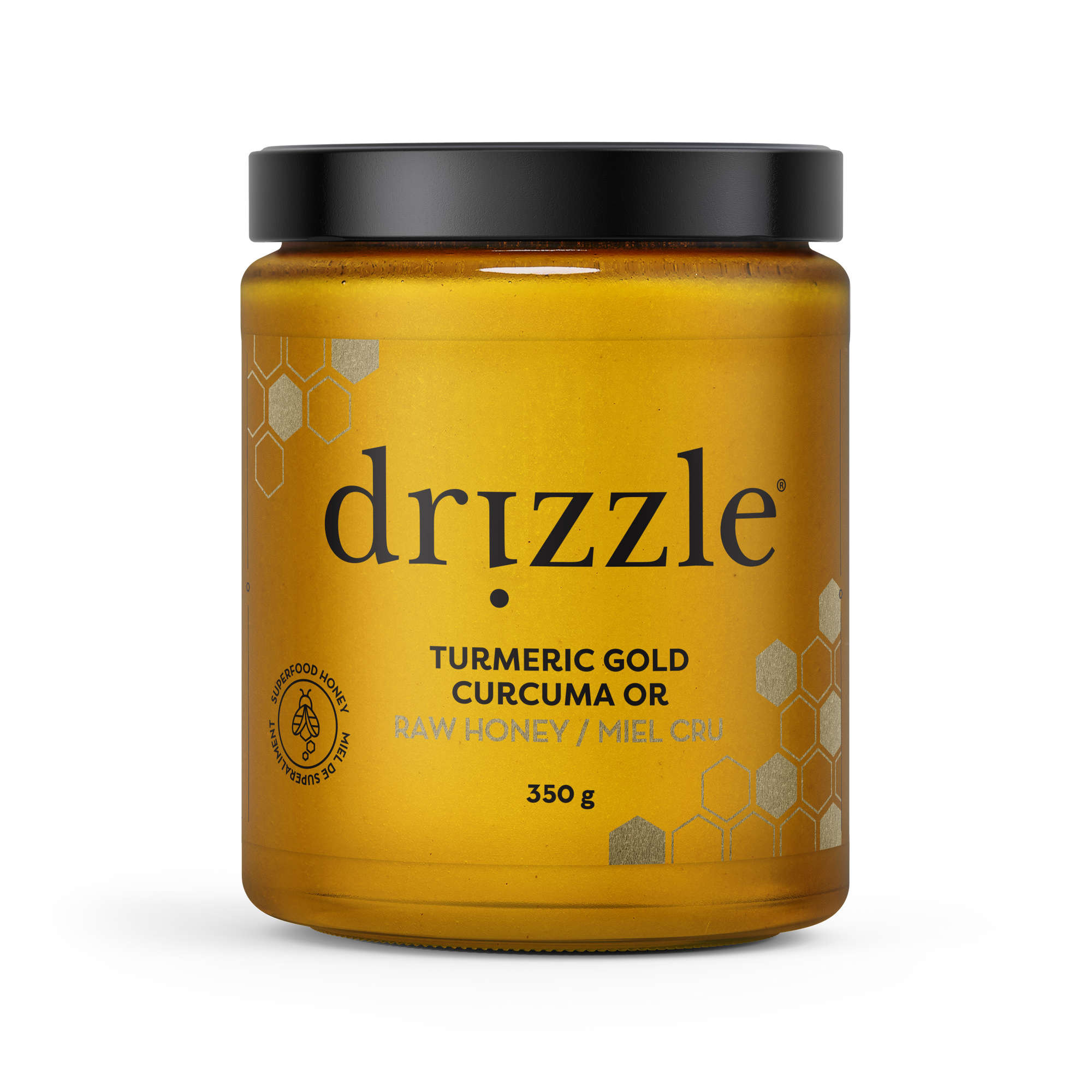 Drizzle Turmeric Gold Superfood Honey 350g made with raw honey organic turmeric and aromatic spices