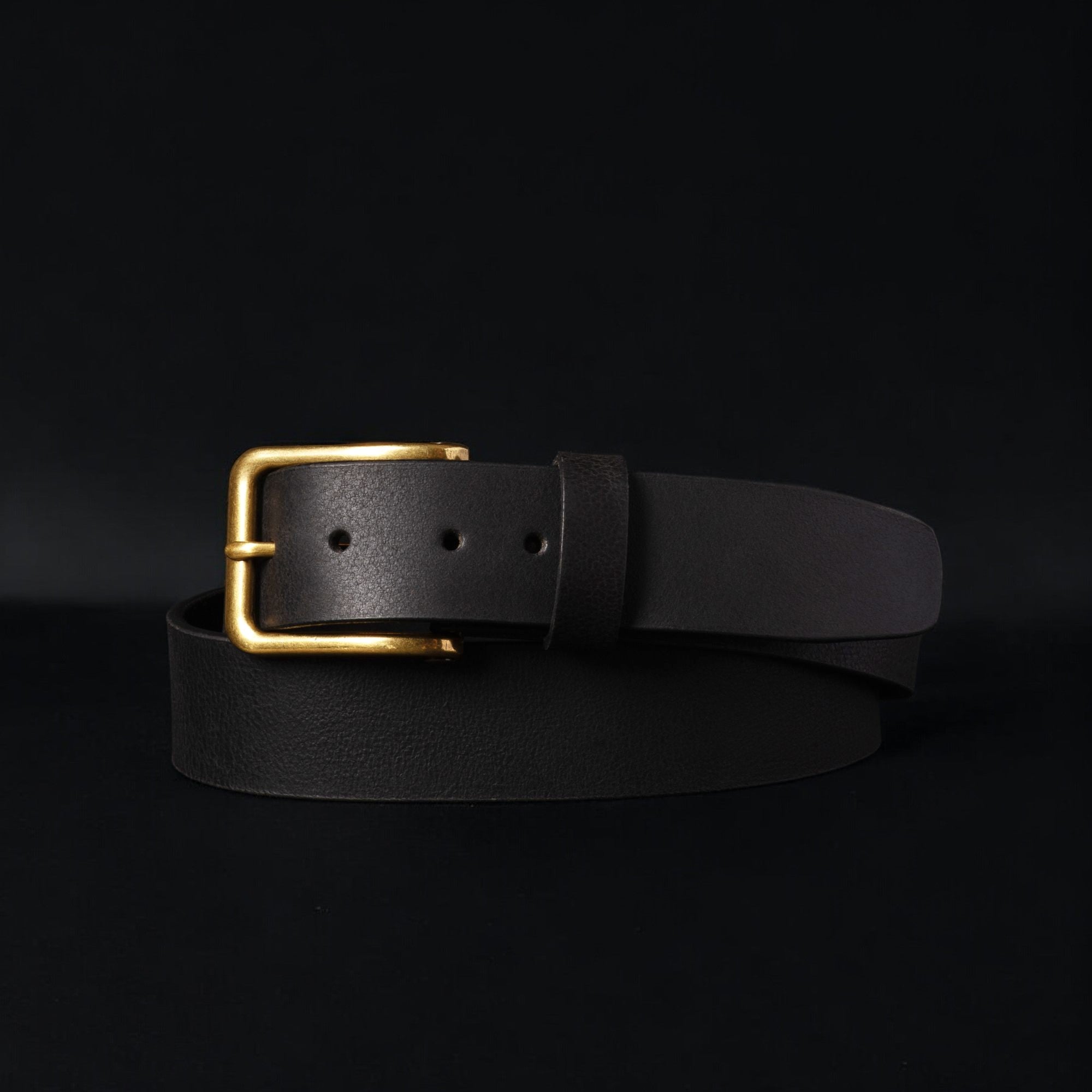 Nab Leather The Alchemist Belt - Brown Leather Belt With Gold-Tone Buckle