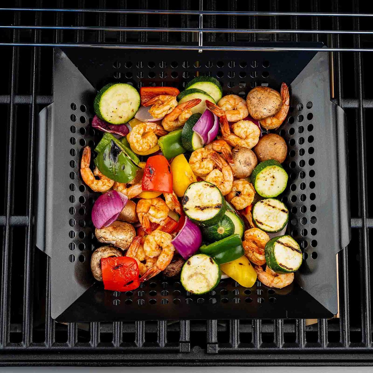 TableCraft Square Non-Stick Grilling Basket - Image 5