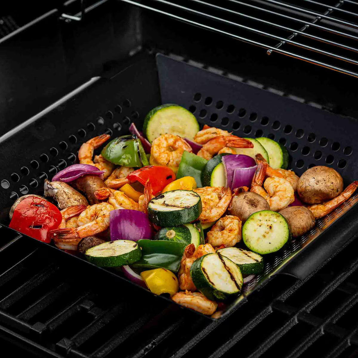 TableCraft Square Non-Stick Grilling Basket - Image 7