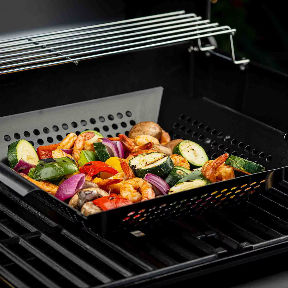 TableCraft Square Non-Stick Grilling Basket - Image 8