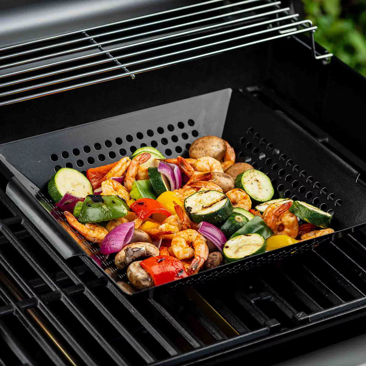 TableCraft Square Non-Stick Grilling Basket - Image 9