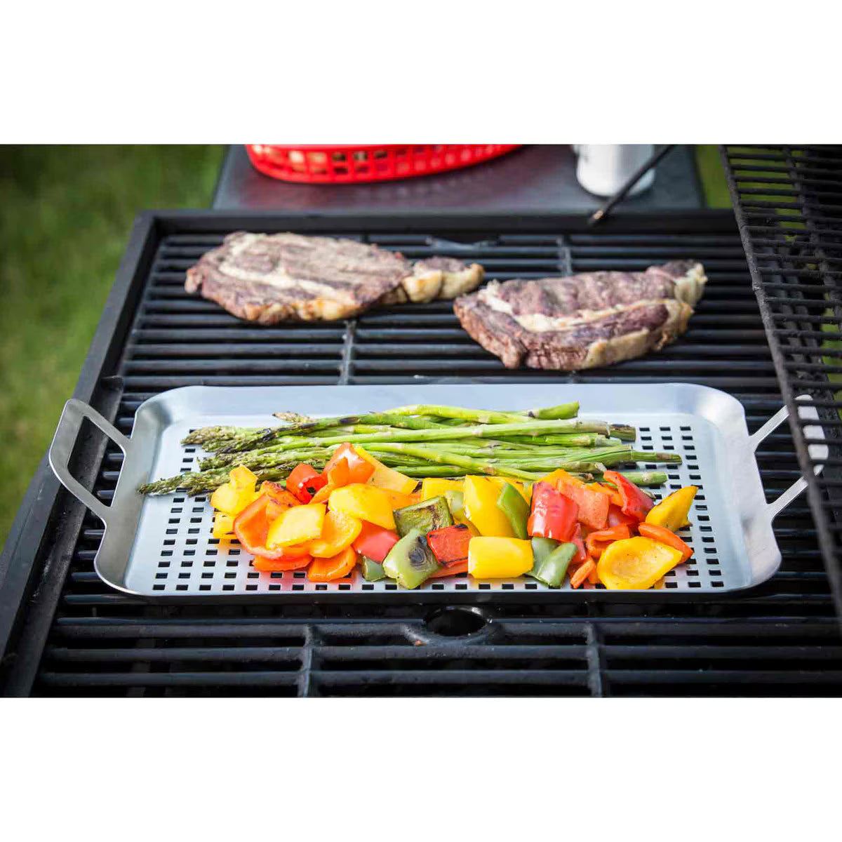 TableCraft Large Grilling Tray with Handles - Image 8