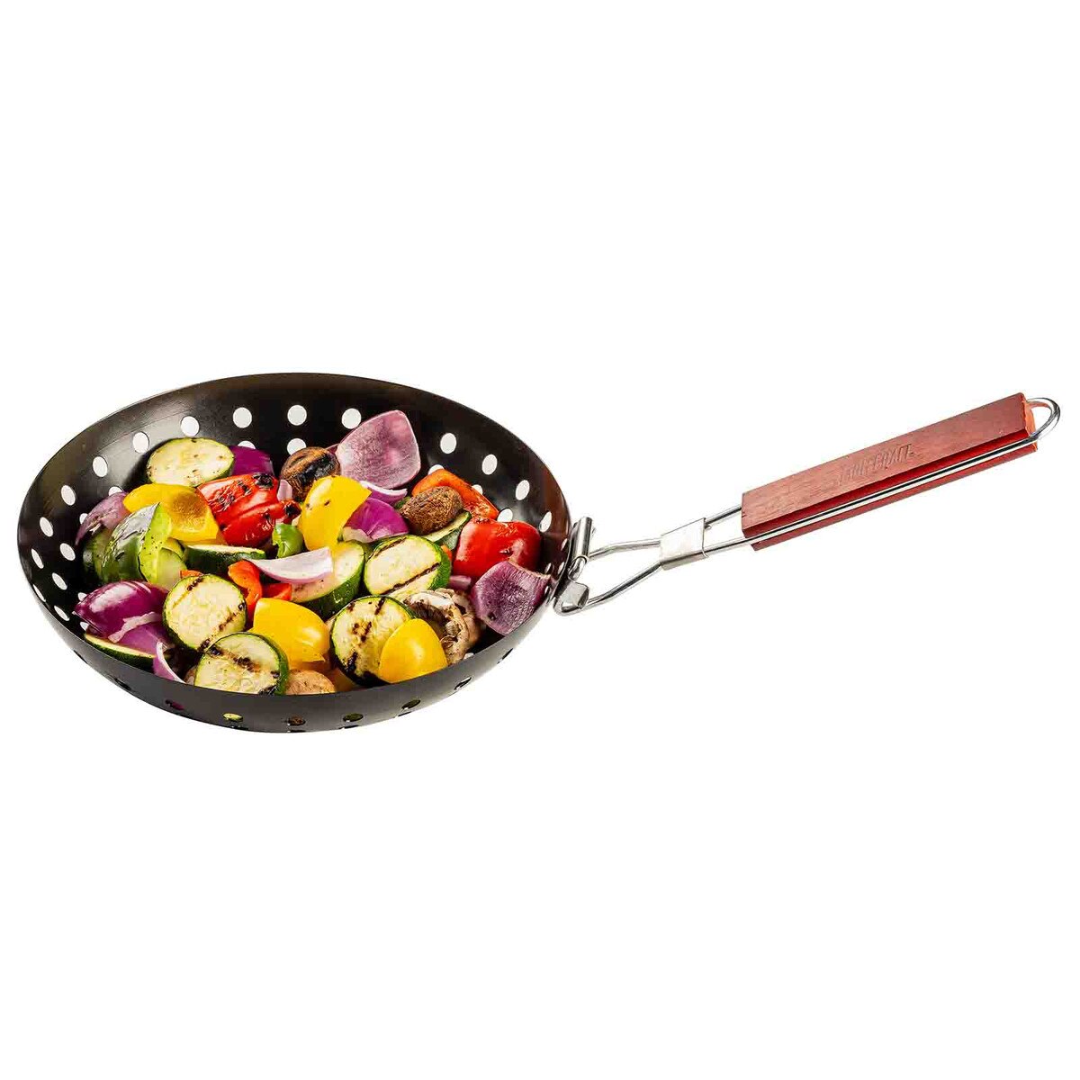 TableCraft Round Grilling Wok With Handle - Image 2
